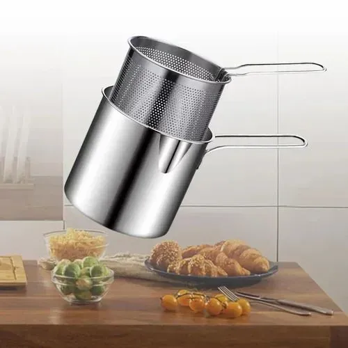 Deep frying pot Stainless steel
