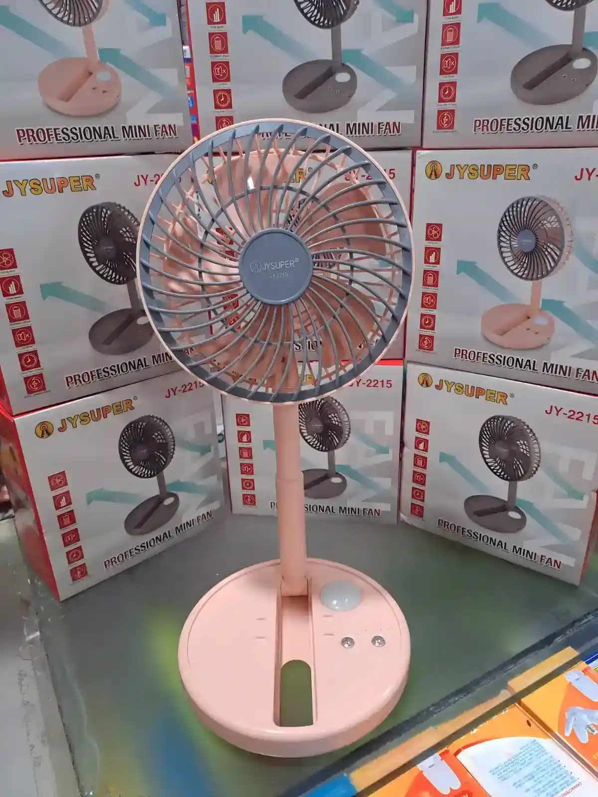 Jysuper 2215 model High power mini rechargble fan